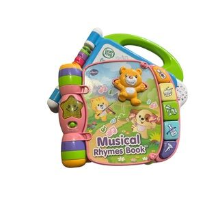 Like New Leapfrog 100 Words Book & VTECH Musical Rhymes Book - Multicolor